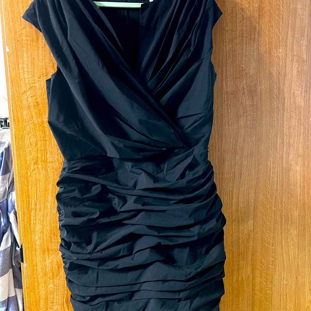 TADASHI Designer Cocktail Black Dress.